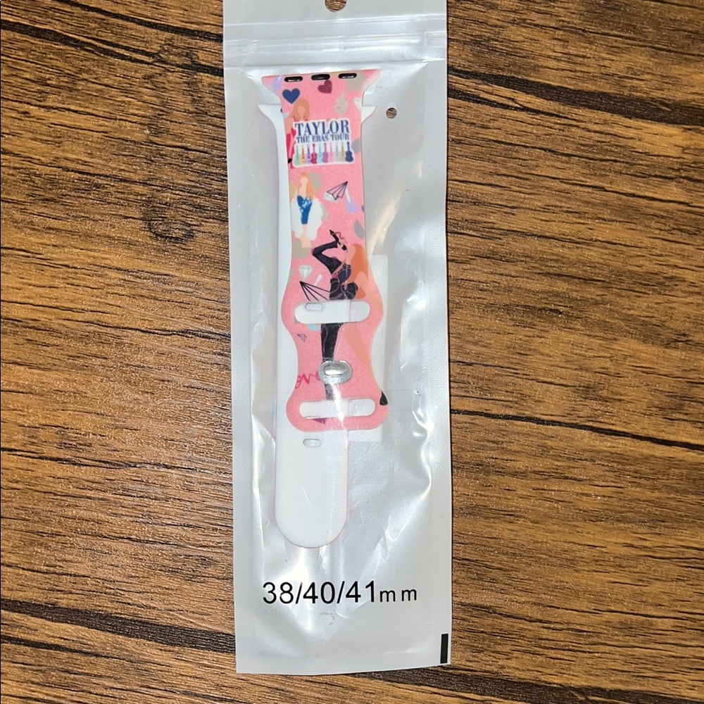Taylor Swift Vibrant‎ Pink and White Apple Watch Band- 38mm